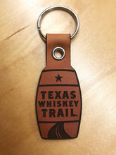 Load image into Gallery viewer, Texas Whiskey Trail Leather Keychain
